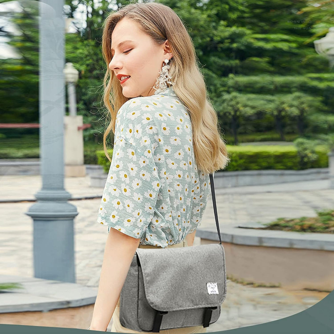 FANDARE Messenger Bag Umhängetasche Schultertasche Laptoprucksäcke Tasche Kuriertasche Polyester Hel