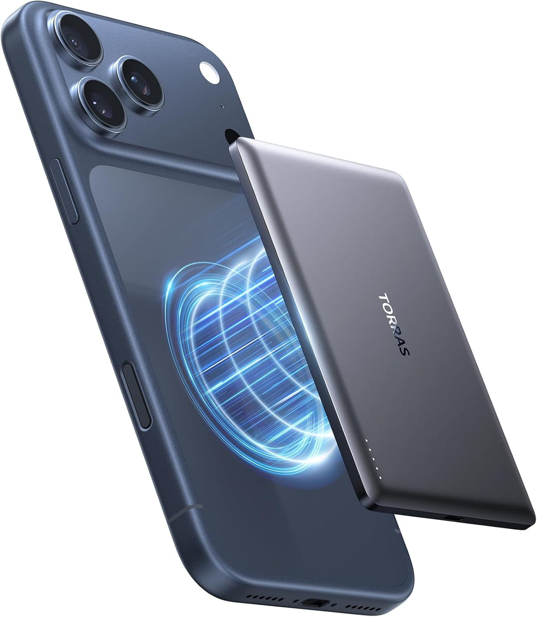 TORRAS Ultra Slim Power Bank für Magsafe Schnell Aufladende 5000mAh 8mm Kleine Powerbank für iPhone