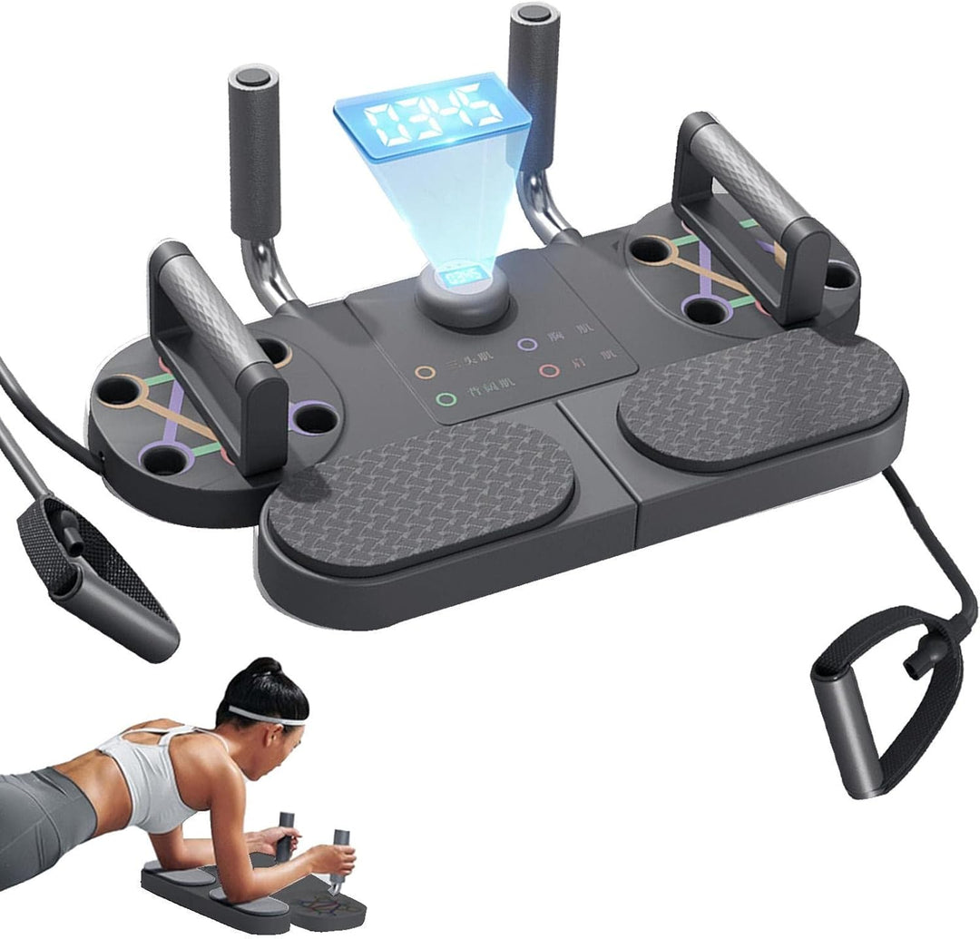 Push-up-Stange - 5-in-1-Multifunktions-Krafttrainingsgerät | Tragbare, multifunktionale, Faltbare Li
