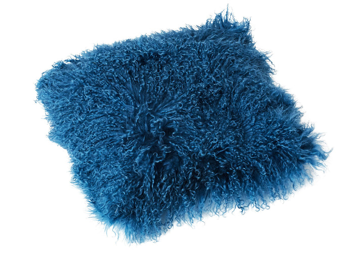 Reissner Lammfelle Tibet Lammfell Kissenbezug langflorig 30x30cm JAY22 Farbe stahlblau Jay22 Stahlbl