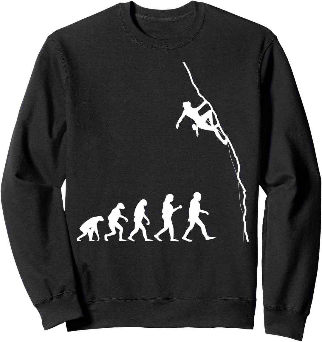 Klettern Bouldern Kletterer Climbing Climber Evolution Sweatshirt