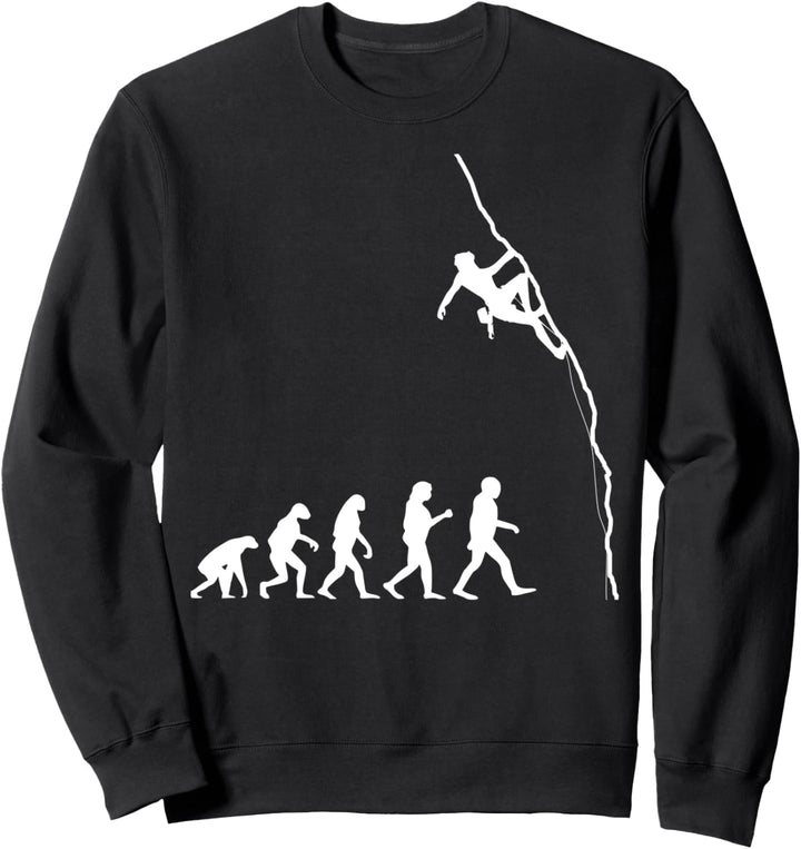 Klettern Bouldern Kletterer Climbing Climber Evolution Sweatshirt