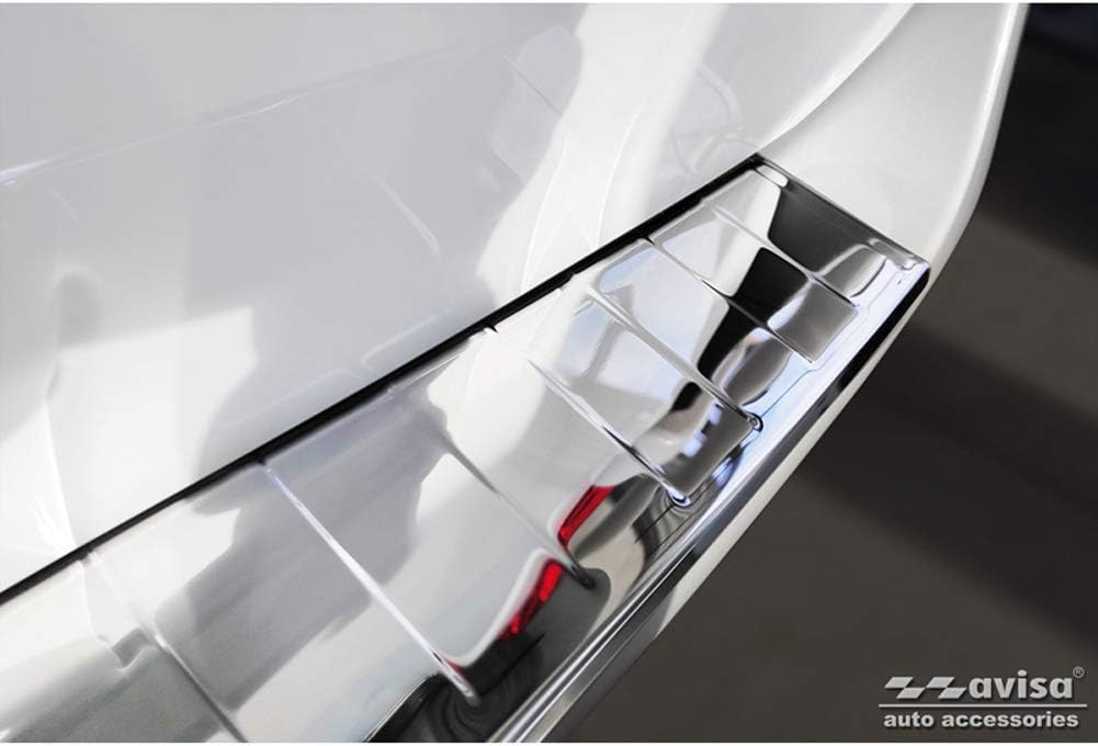 Avisa Chrom Edelstahl Heckstossstangenschutz kompatibel mit Mercedes Vito/V-Klasse 2014-2019 & Facel