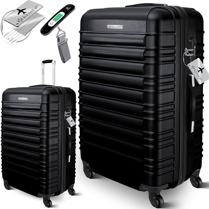 KESSER® Reisekoffer Grosser Hartschalen-Koffer Inkl. Kofferwaage + Gepäckanhänger Trolley Gepäck Rol