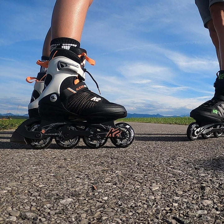 K2 Damen Alexis 80 Inline Skates EU: 36.5 (UK: 4 / US: 6.5) black - orange, EU: 36.5 (UK: 4 / US: 6.