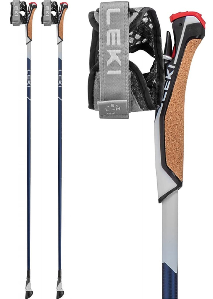 Leki Smart Pacer Lite Nordic Walking Stöcke 1 Paar 65325351 Midnight Blue Dark Metallic Dark Blue Wh