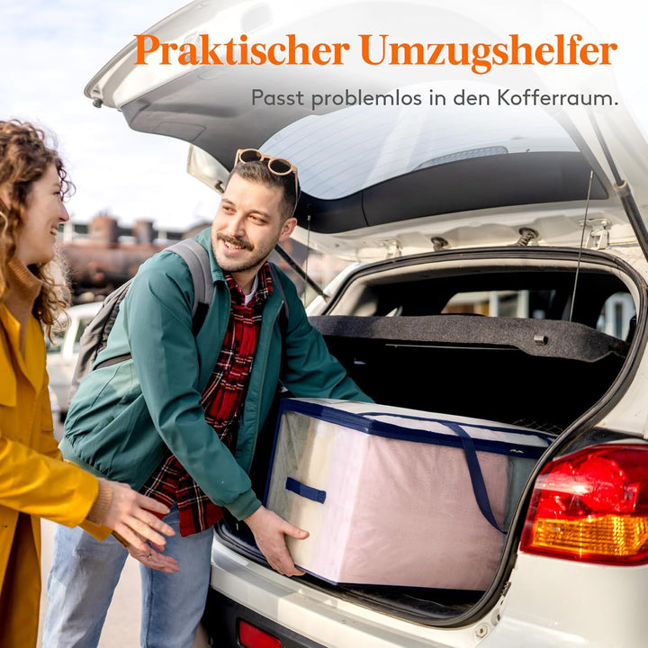 Lifewit 4 Stück 90L Umzugstaschen mit Griff, Aufbewahrungstasche für Bettdecken, Grosse Tasche mit R
