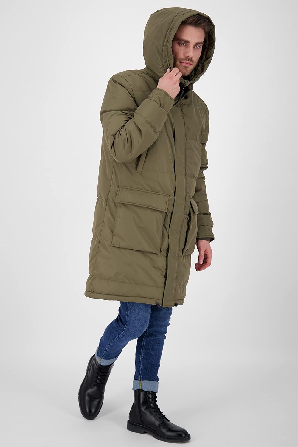 ALIFE and Kickin BlakeAK A Coat – Herren Winterjacke Parka – Warm & Winddicht – Robuster Wintermante