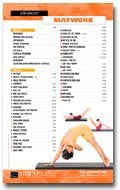 STOTT Pilates Wandtafel Fortgeschrittene Matwork, Fortgeschrittene Matwork