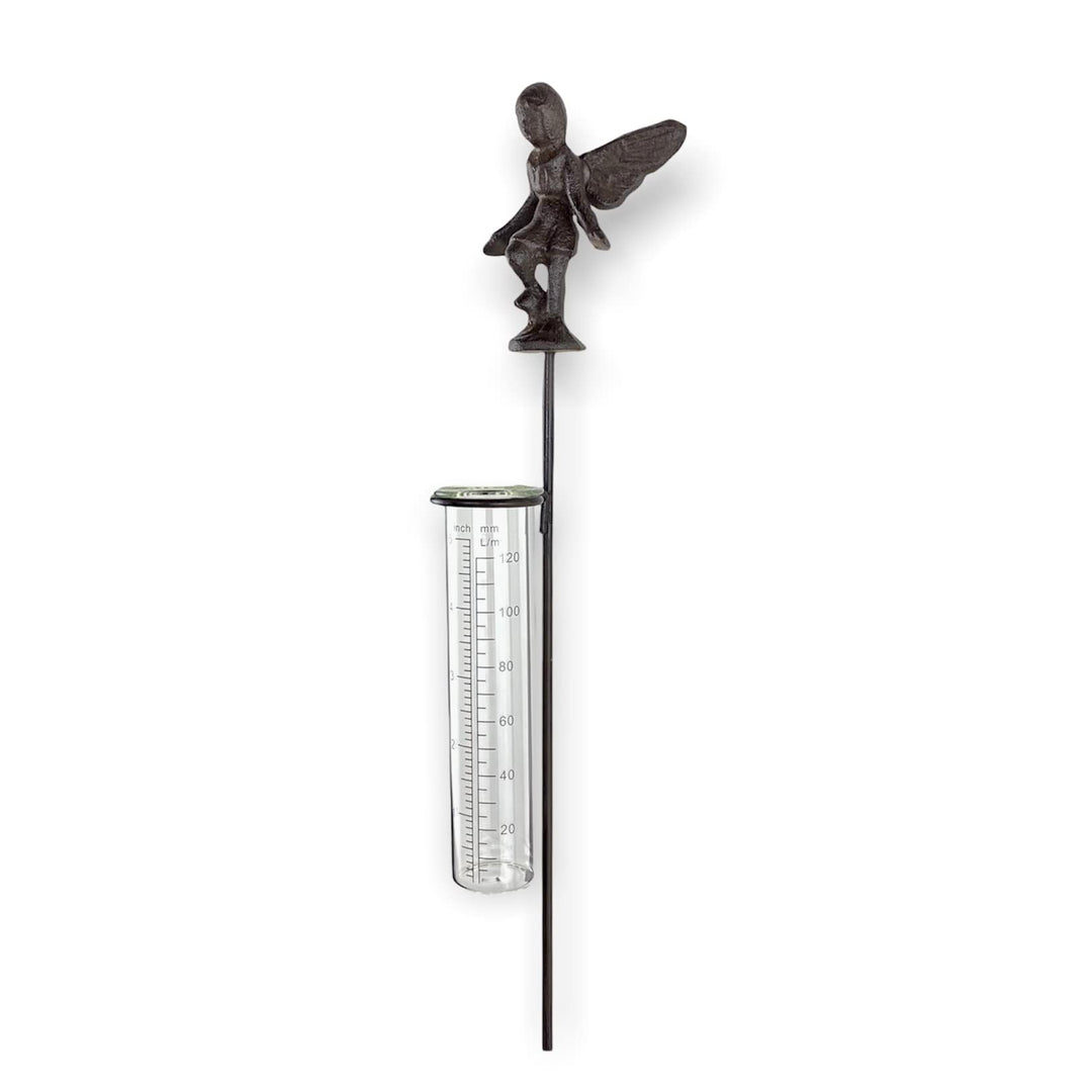 Crispe home & garden Regenmesser - Elfe - dekorativ und robust - Höhe 84 cm - Niederschlagsmengenmes
