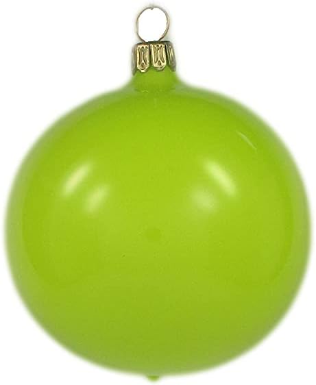 Lichte Thüringer Christbaumschmuck Exclusiv NEON Glaskugeln bunt 8cm Handarbeit Germany 12er Set, Pi