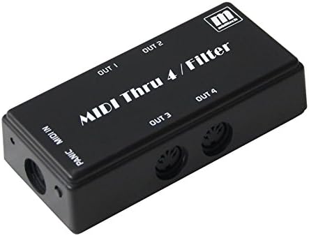 Miditech MIT-00152 Tool MIDI Thru 4 / Filter, black, x Single, Single
