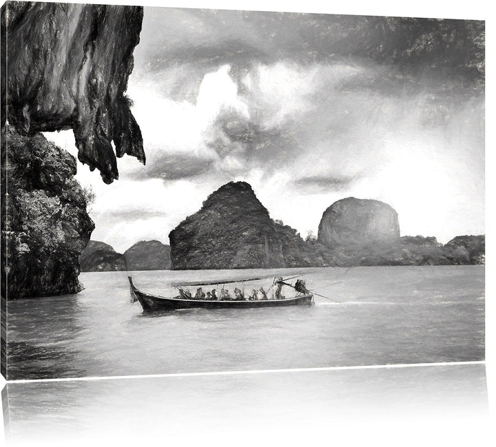 Pixxprint Thailand Phuket Playa Paradisiaca als Leinwandbild/Grösse: 100x70 / Wandbild/Kunstdruck/fe