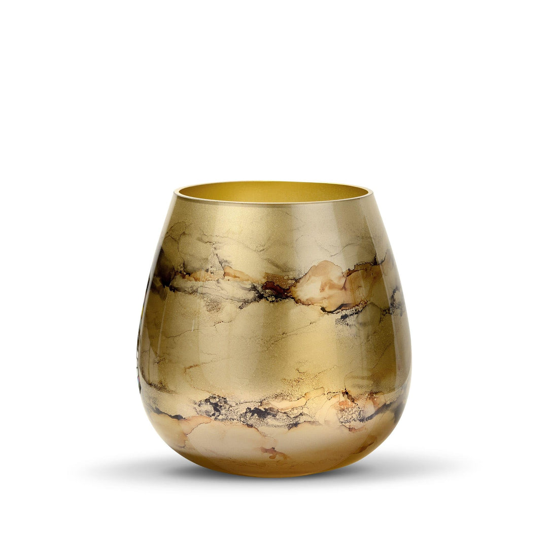 Terroso – Vase – Mundgeblasenes goldenes Glas – Luxuriöses Erscheinungsbild, Stilvoll &amp; Elegant - 21