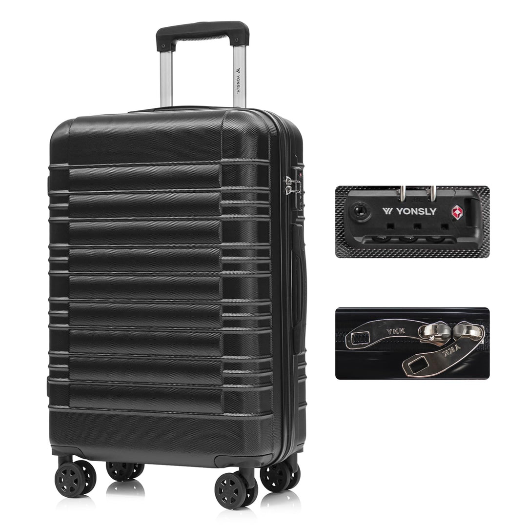 Premium Reisekoffer TSA-Schloss,YKK-Reissverschluss Hartschalen-Koffer Trolley Kabinenkoffer Rollkof