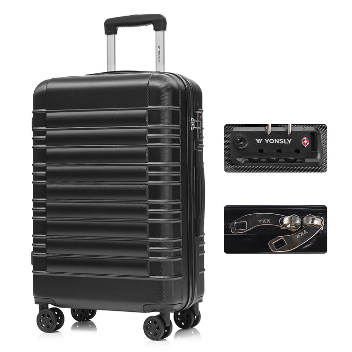 Premium Reisekoffer TSA-Schloss,YKK-Reissverschluss Hartschalen-Koffer Trolley Kabinenkoffer Rollkof