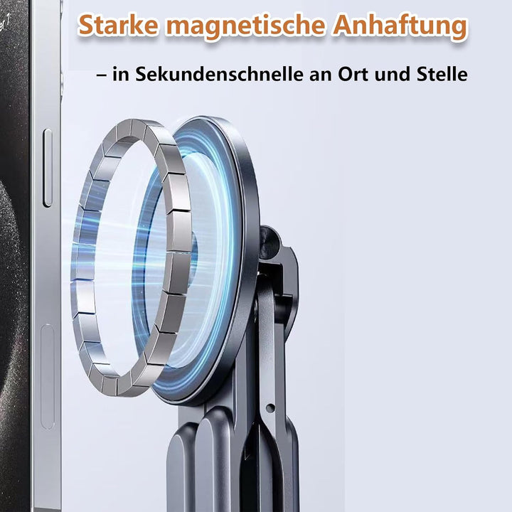 Icetop Magnetischer 3-in-1 Laptop Ständer aus Aluminium für Tablet | Kompakt & tragbar – universell