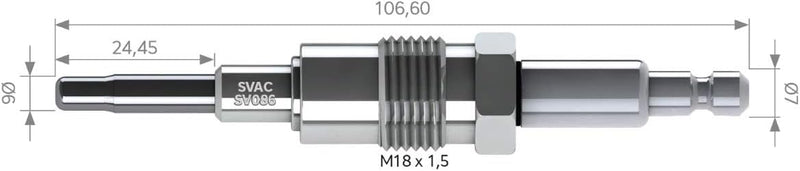 LST 4x Glühkerze Stabglühkerze 24 Volt TRAKTOR TRACTORS 415 615 241 411