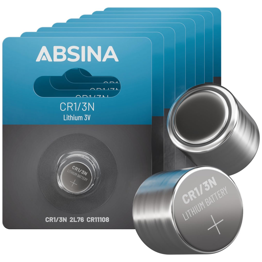 ABSINA 6X CR1/3N Batterie Lithium 3V - Batterie CR11108 auslaufsicher & mit Langer Haltbarkeit - Bat