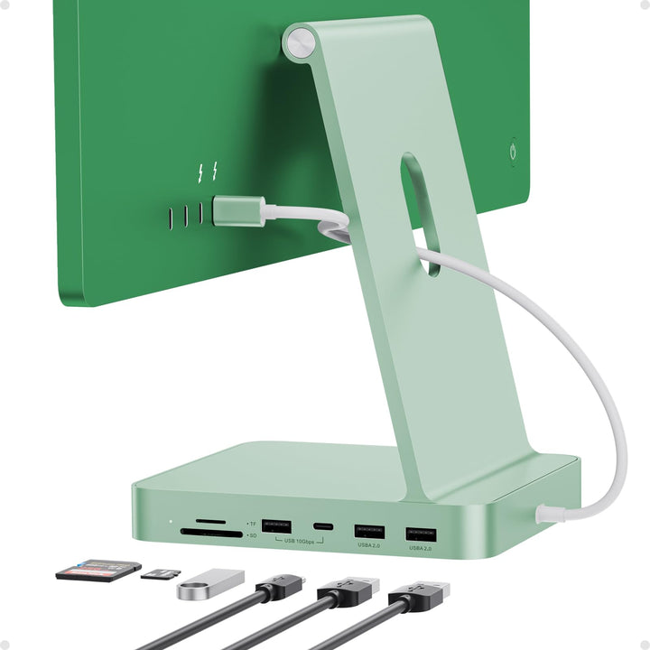 USB C HUB Für iMac 24" 2021/2023/2024, 7 In 1 iMac HUB Für iMac M1/M3/M4, iMacZubehör Mit USB C 10gb