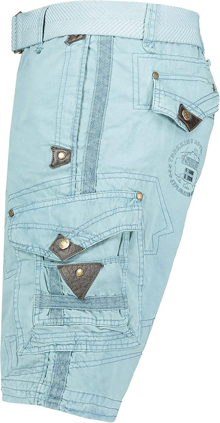 Geographical Norway Panoramique Men - Bermuda Mann Cotton - Shorts Herren Sport Cargo - Shorts Bermu