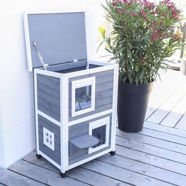 Kerbl Pet Katzenhaus Family 57x55x80 cm