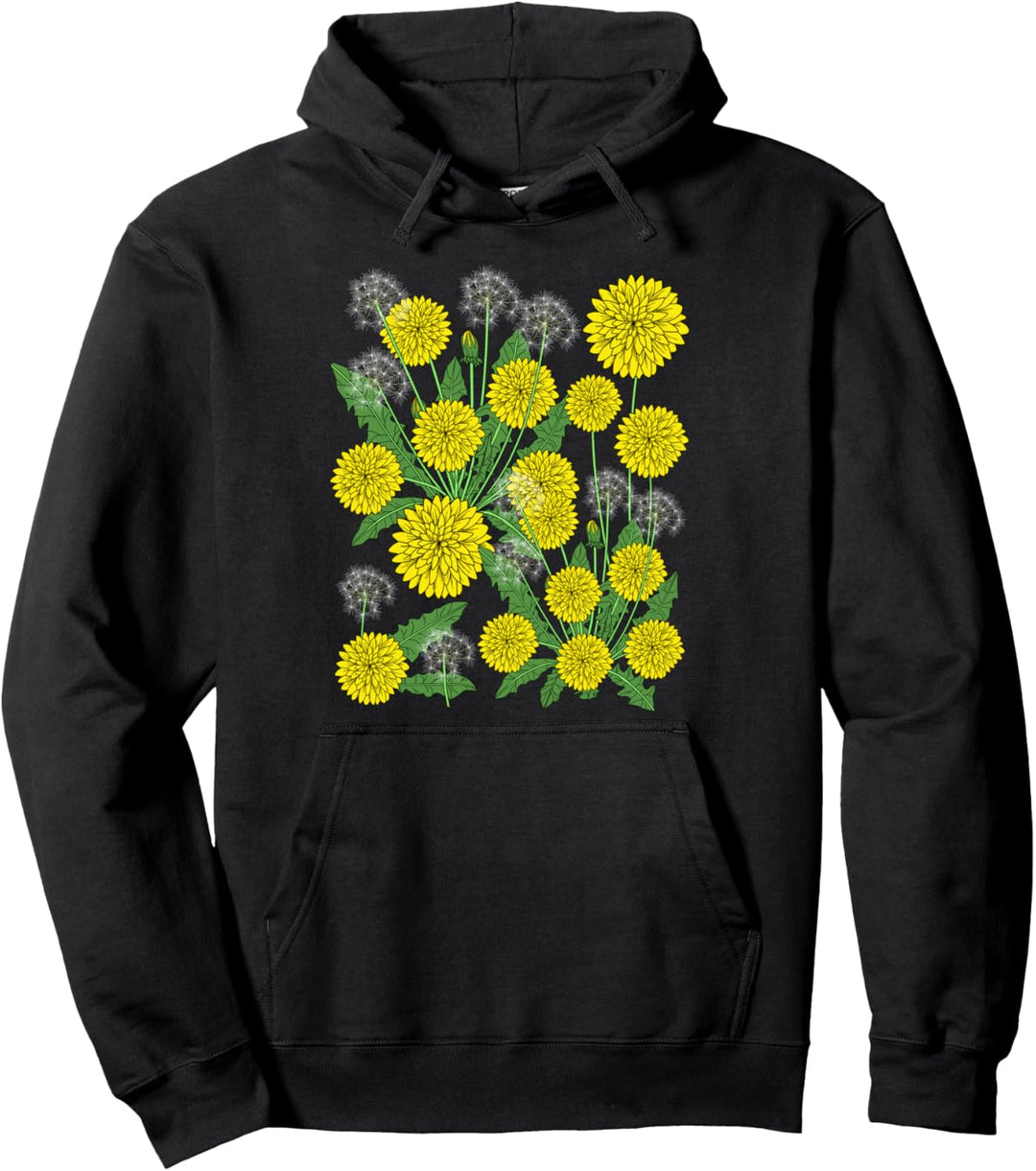 Pusteblume Hoodie Damen Löwenzahn Hoodie Herren Natur Blumen Pullover Hoodie