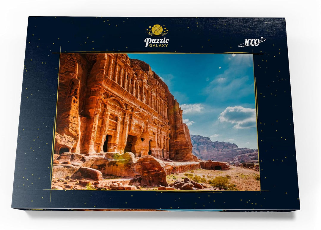 Schönheit der Felsen und alte Architektur in Petra, Jordanien - Premium 1000 Teile Puzzle - MyPuzzle