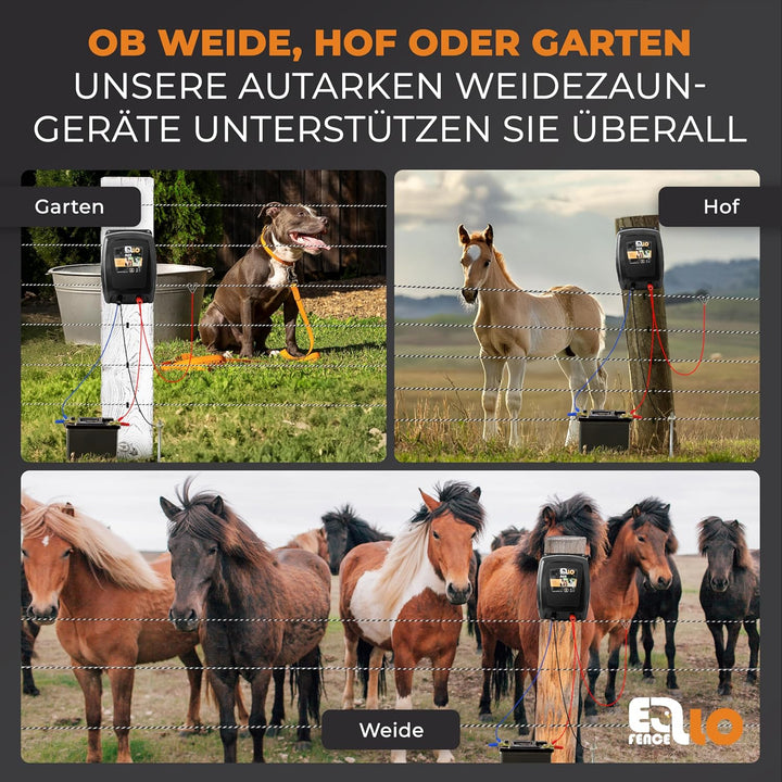 Ellofence Weidezaungerät/Elektrozaungerät A60 - Extrem leise! - Hüten von Pferden und Haustieren, 12