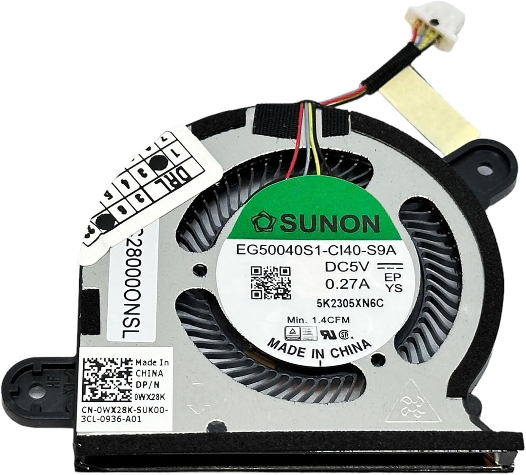 CPU Lüfter Kühler für Dell XPS 13 9300 9310 WX28K