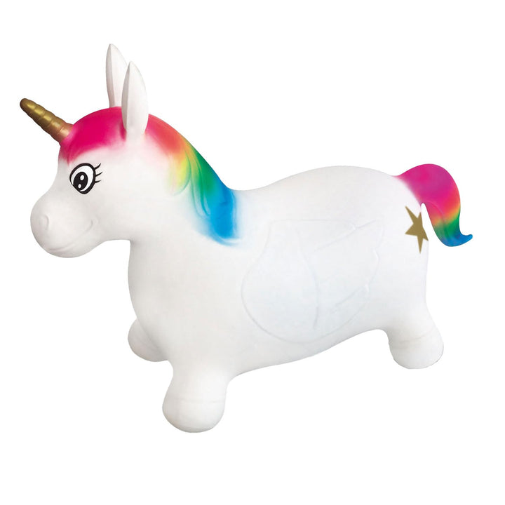 Mondo Toys - Unicorn Ride-On aufblasbares reitendes Tier für Kinder - Hüpftier - Hohe Qualität - 091