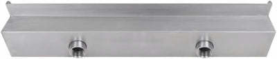 yorten 3,3 W Rechteckige Wasserfall Pool-Fontäne mit LEDs Edelstahl Weiss 60 x 11,5 x 8 cm (B x T x