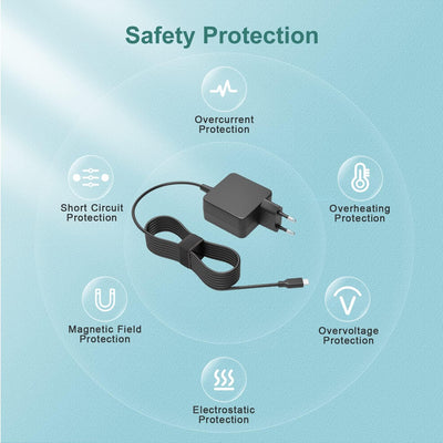 45W USB-C Ladegerät für ASUS ADP-45EW C ADP-45EW A Typ C Laptop 2,3m/7,5Ft Netzteil Adapter Ladekabe