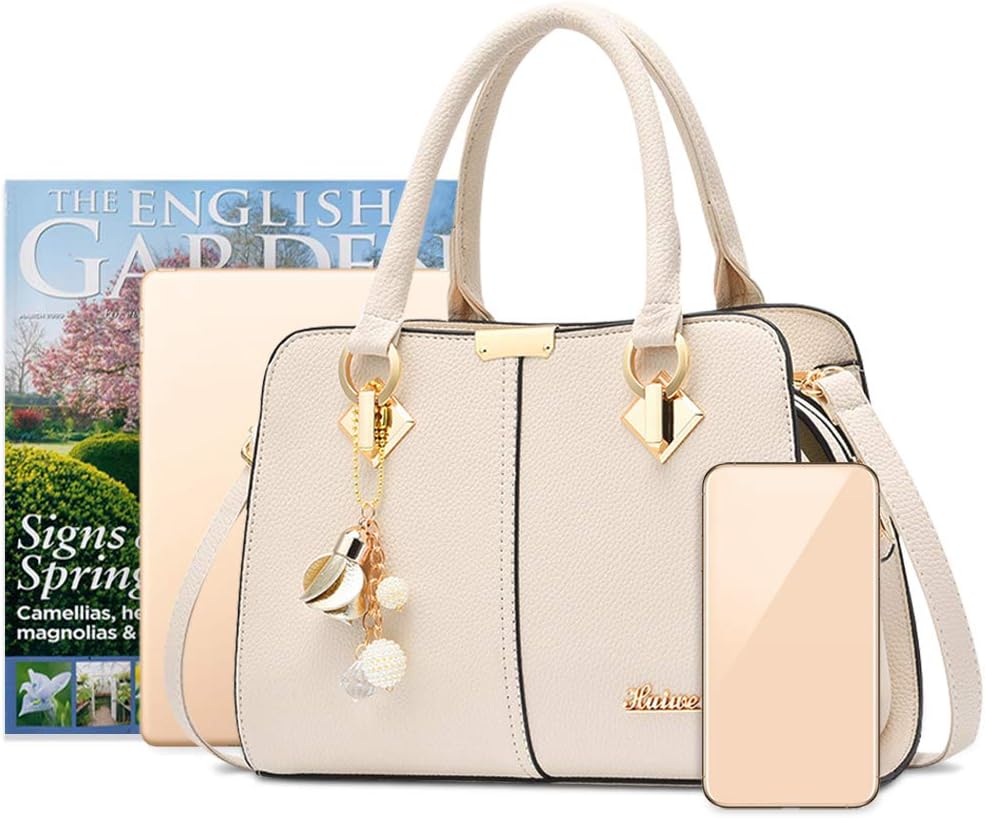 NICOLE & DORIS Damen Handtasche Mittelgross Elegant Handtaschen Mode Umhängetasche Henkeltaschen PU