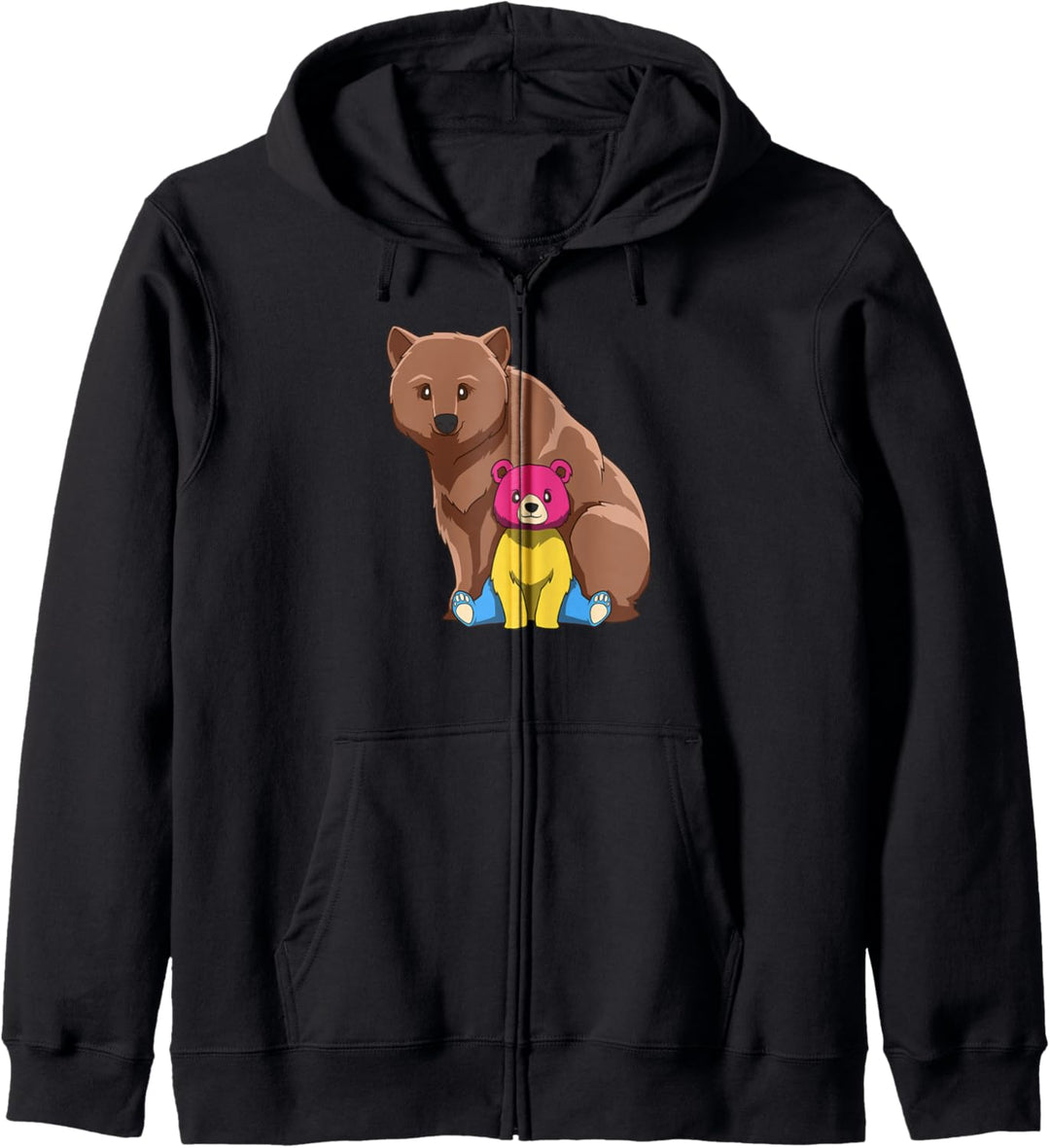 Pansexuelle Mama Bär LGBTQ Stolz Kapuzenjacke