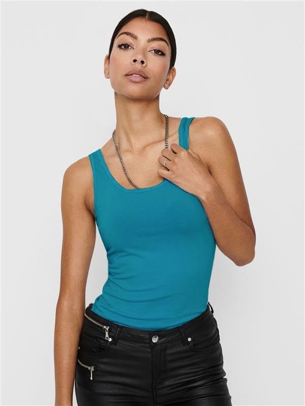 VERO MODA Damen VMMAXI My Soft Long Tank TOP GA S 3er Pack (Bumblebee, Cabaret, Caneel Bay), S 3er P
