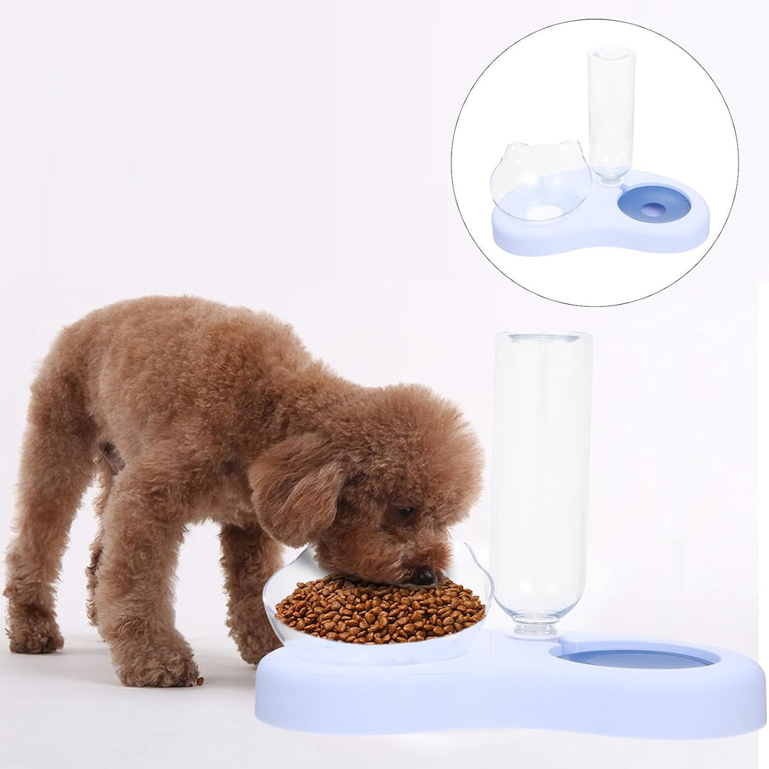 NUOBESTY Automatischer Wasserspender mit 500ml Fassungsvermögen Futternapf für Katzen und Hunde aus