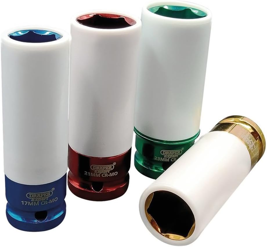 DRAPER 30630 drehmomentmotor Expert Radmutter SOCKETS für Alufelgen, mehrfarbig