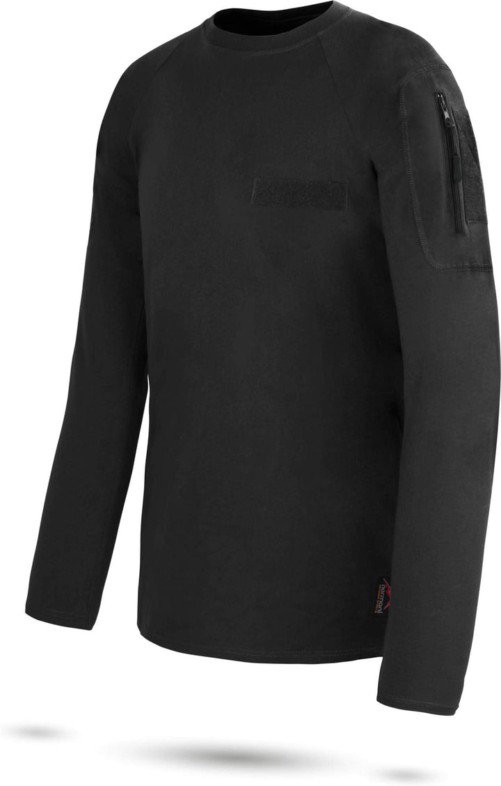 normani Tactical BDU Kampfshirt T-Shirt mit Klettpatches, Armtaschen & versteckten Seitentaschen Sch