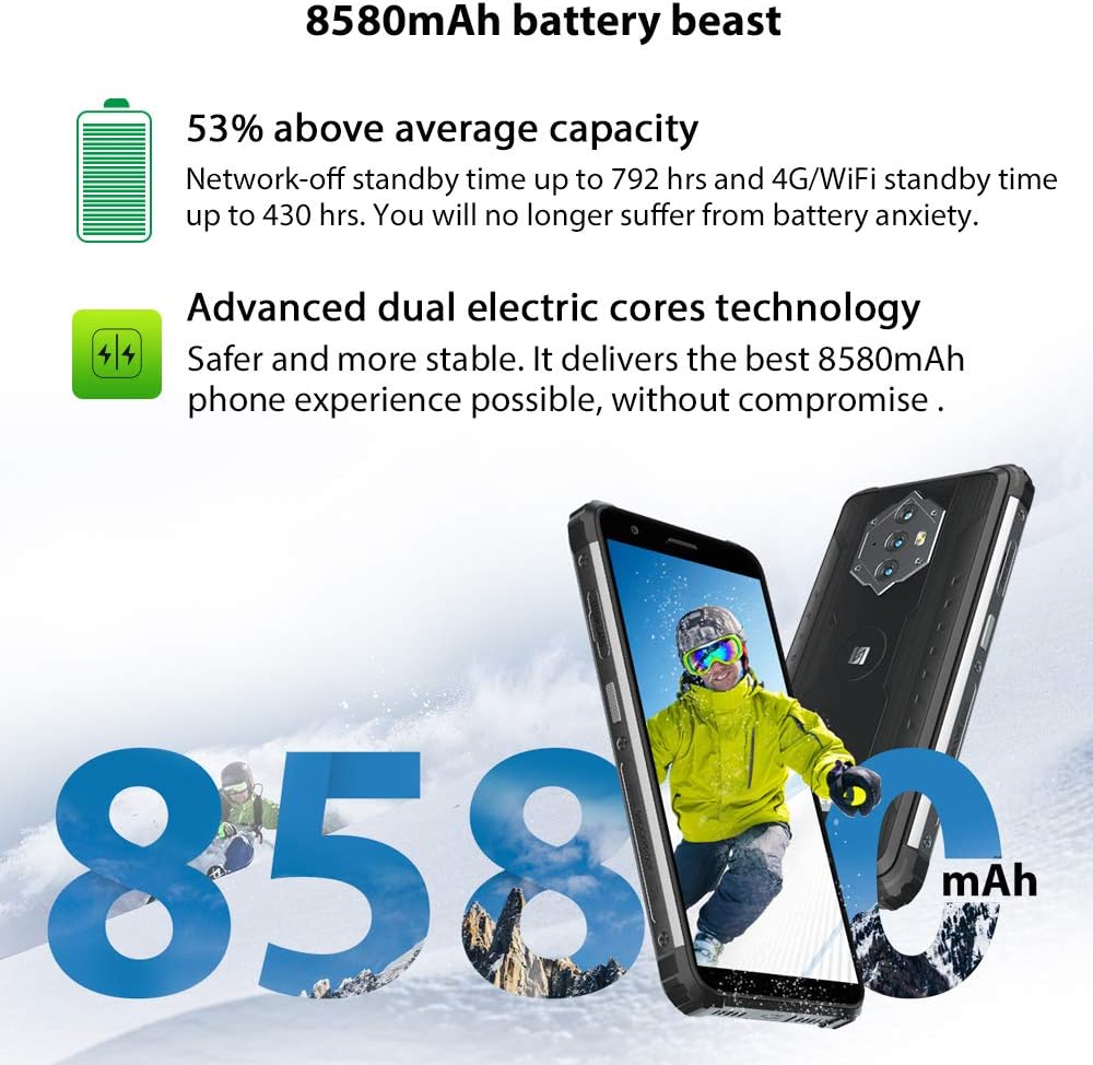 Blackview BV6600 - Smartphone 64GB, 4GB RAM, Dual SIM, Orange, Orange