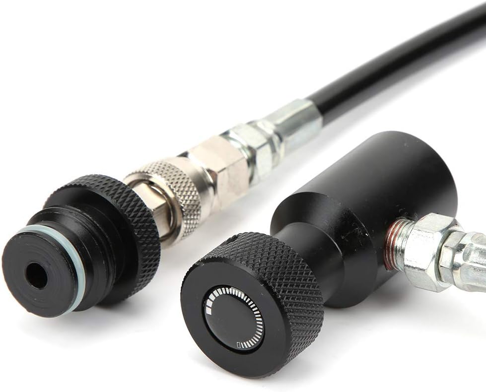 Alomejor Luftspulen-Fernbedienungsschlauch G1/2" Alu-Luftspulen-Fernbedienungs-Wellschlauch ohne Ven