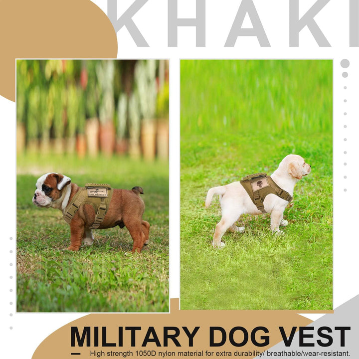 Taktisches Hundetrainingsgeschirr, Outdoor-Arbeitsweste, verstellbar, Militär-Molle-Hundeweste, Gesc