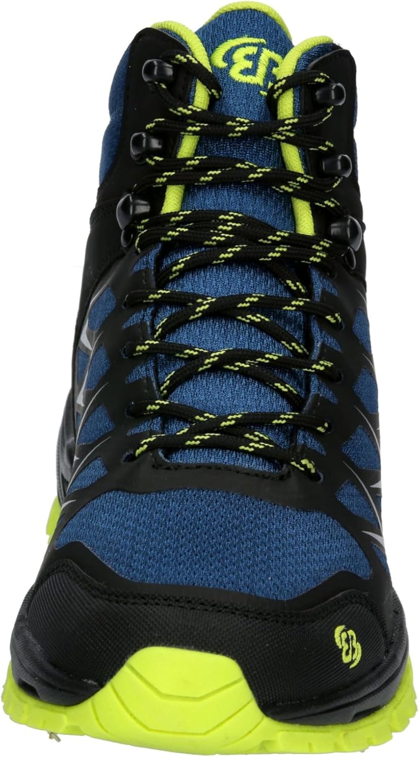 Brütting Herren Norwalk High Traillaufschuh 39 EU Blau Schwarz Lemon, 39 EU Blau Schwarz Lemon