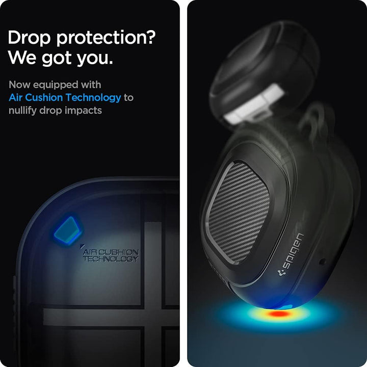 Spigen Rugged Armor Hülle Kompatibel mit Samsung Galaxy Buds 2 Pro | Pro | 2 | Live - Schwarz Matt S