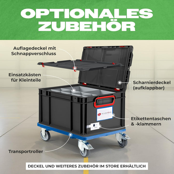 aidB Eurobox NextGen 2.0 Cycle - 600x400x220mm – 44L Aufbewahrungsbox aus recyceltem Material - Stap
