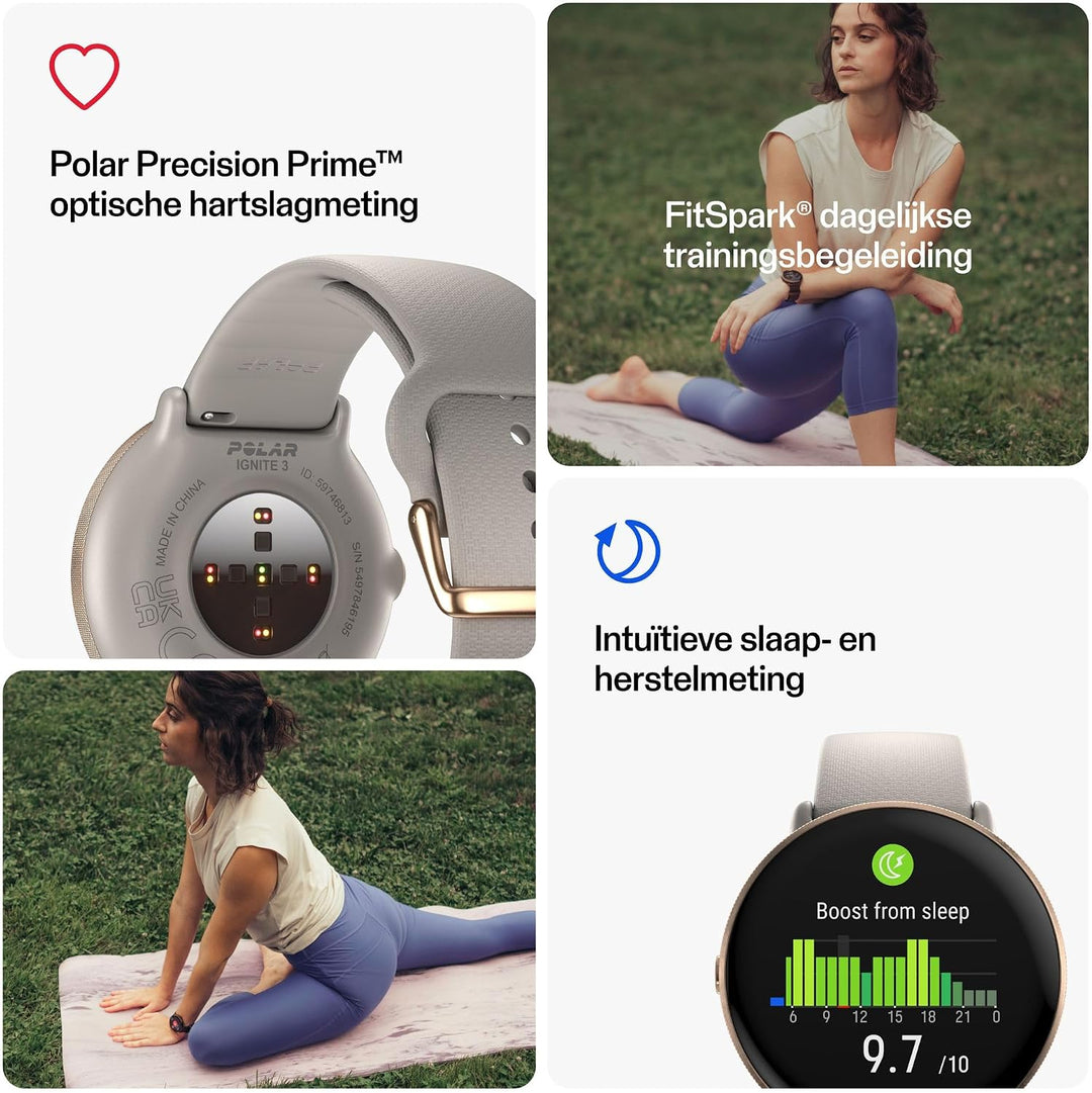 Polar Ignite 3 - Fitness- und Wellness-Smartwatch mit GPS, Schlafanalyse, AMOLED-Display, 24/7-Activ