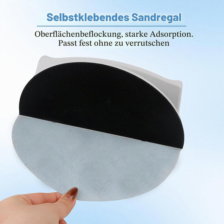 Eckschleifer, Selbstklebendes Halbrundes Winkelschleifpapierwerkzeug mit 10 Schleifpapier 180 Körnun