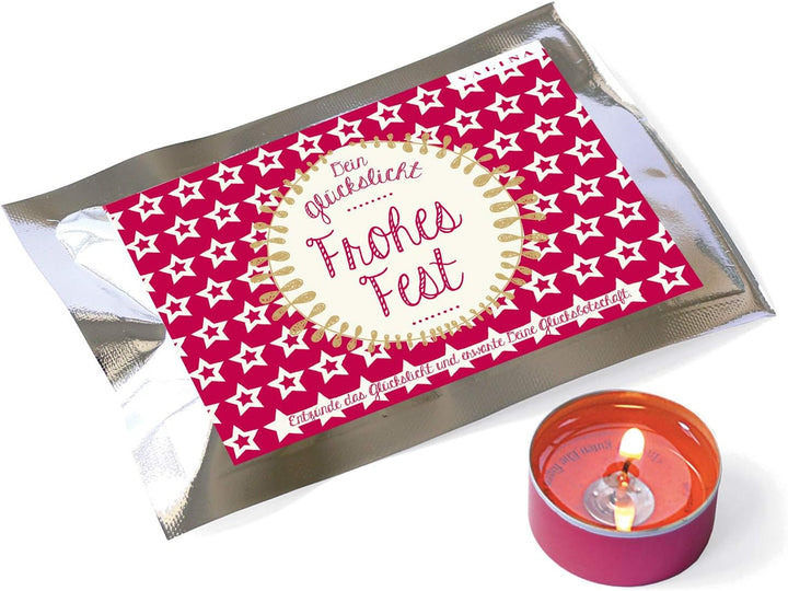 VALINA Fortunas Glückslicht/Pattern/Stern/Frohes Fest / 10er-Set