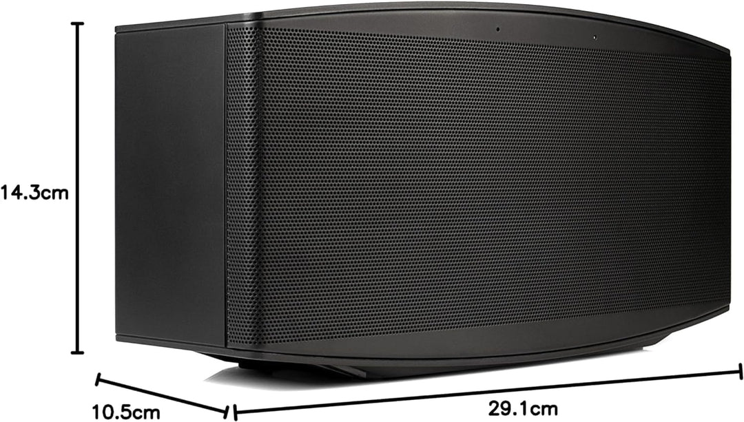 MR 100 Designlautsprecher | Schnurloser Multiroom Lautsprecher mit W-LAN Streaming | Aux In und Blue