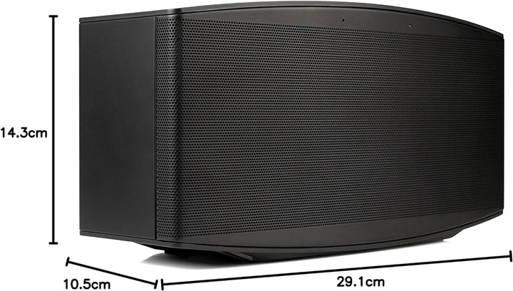 MR 100 Designlautsprecher | Schnurloser Multiroom Lautsprecher mit W-LAN Streaming | Aux In und Blue